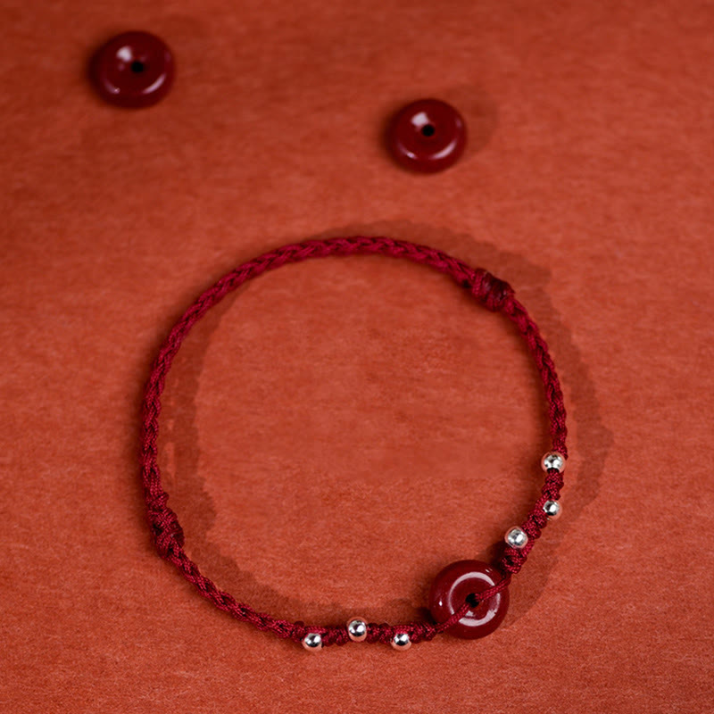 Bransoletka na kostkę z regulowanym sznurkiem i klamrą pokoju z Buddha Stones - image 14