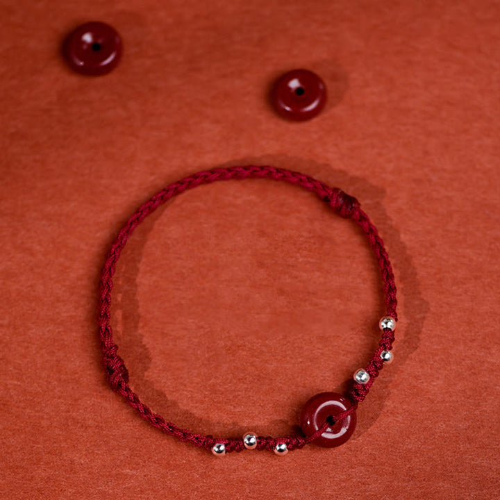 Bransoletka na kostkę z regulowanym sznurkiem i klamrą pokoju z Buddha Stones - image 14