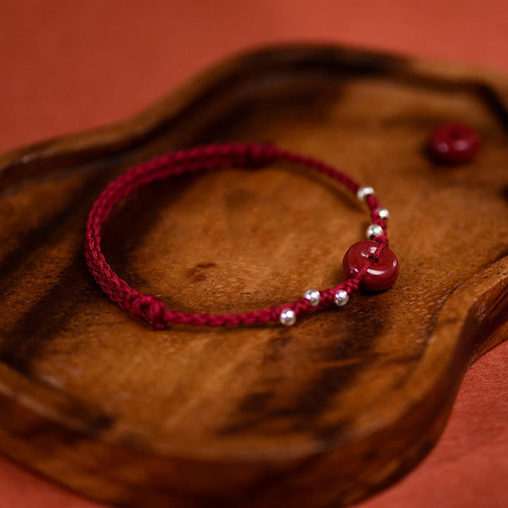 Bransoletka na kostkę z regulowanym sznurkiem i klamrą pokoju z Buddha Stones - image 16