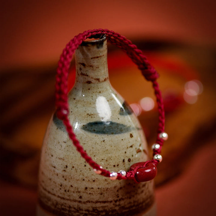 Bransoletka na kostkę z regulowanym sznurkiem i klamrą pokoju z Buddha Stones - image 17