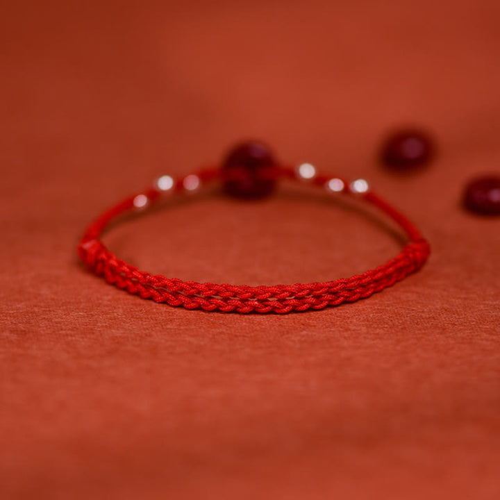 Bransoletka na kostkę z regulowanym sznurkiem i klamrą pokoju z Buddha Stones - image 4