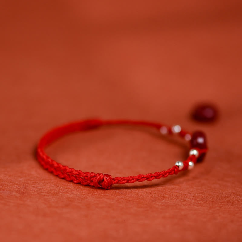 Bransoletka na kostkę z regulowanym sznurkiem i klamrą pokoju z Buddha Stones - image 3