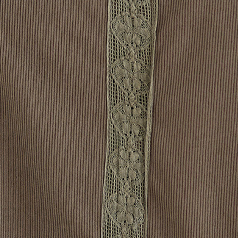 Sukienka midi damska z długim rękawem i plisami Buddha Stones z długim rękawem i kieszeniami, z materiału sztruksowego - image 11