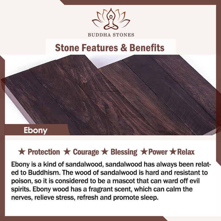 Buddha Stones Ganesh Ganpati, słonia z hebanowego drewna i sznurka - image 8