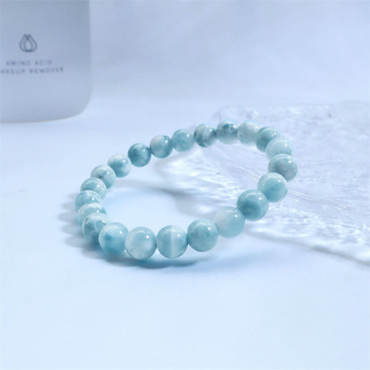 Bransoletka z Buddha Stones naturalna Larimar Wisdom Confidence - image 13