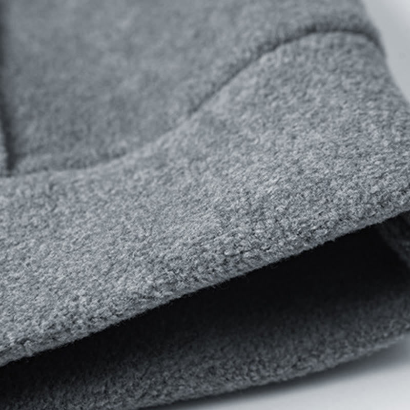 Bluza męska z kapturem z długim rękawem i bawełnianą podszewką z polaru "Buddha Stones" na jesień i zimę, zapinana na zamek - image 5