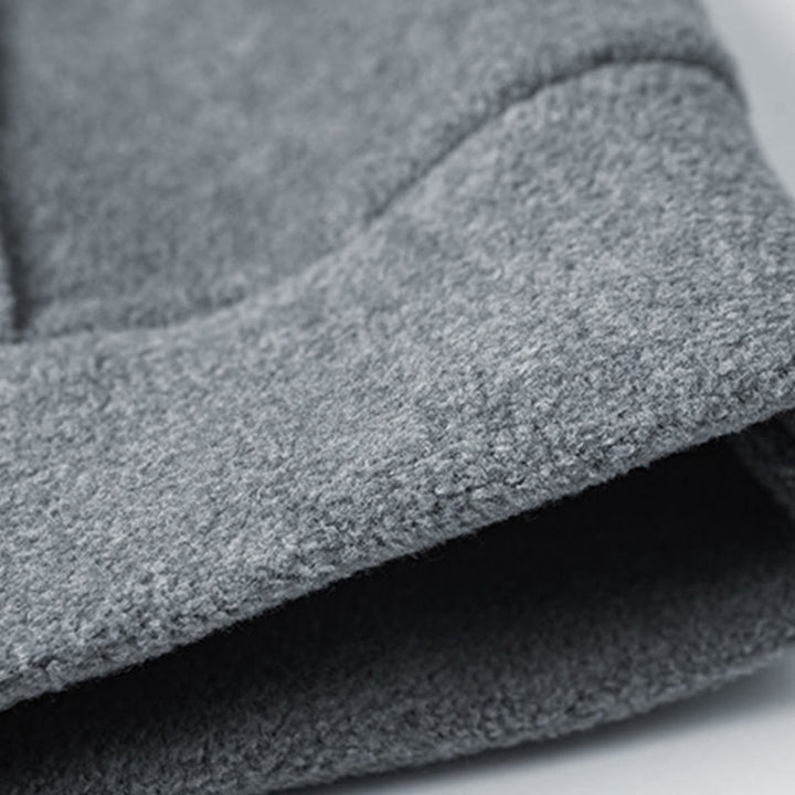 Bluza męska z kapturem z długim rękawem i bawełnianą podszewką z polaru "Buddha Stones" na jesień i zimę, zapinana na zamek - image 5