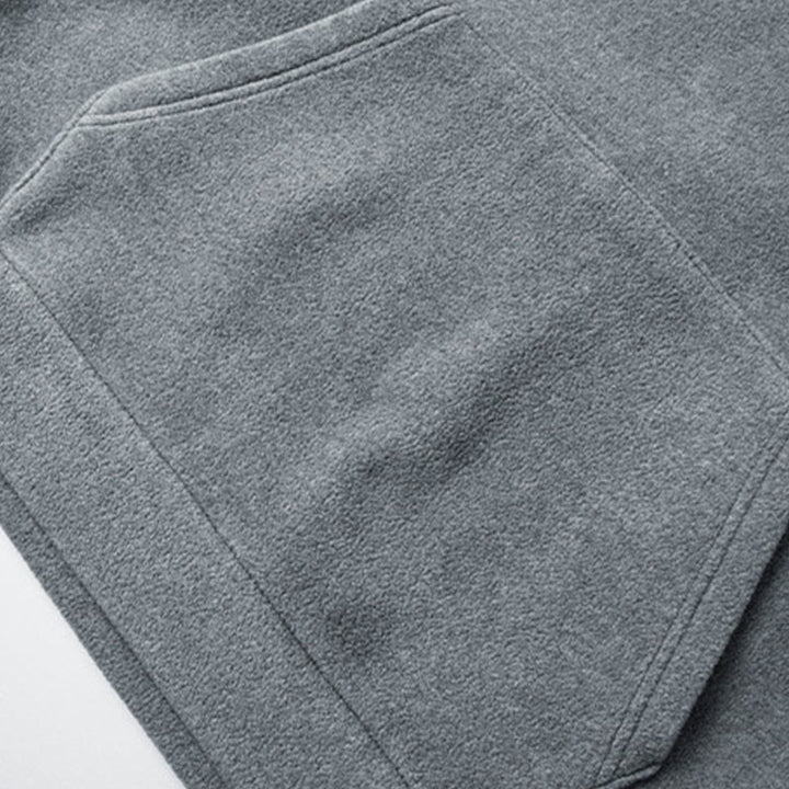 Bluza męska z kapturem z długim rękawem i bawełnianą podszewką z polaru "Buddha Stones" na jesień i zimę, zapinana na zamek - image 4