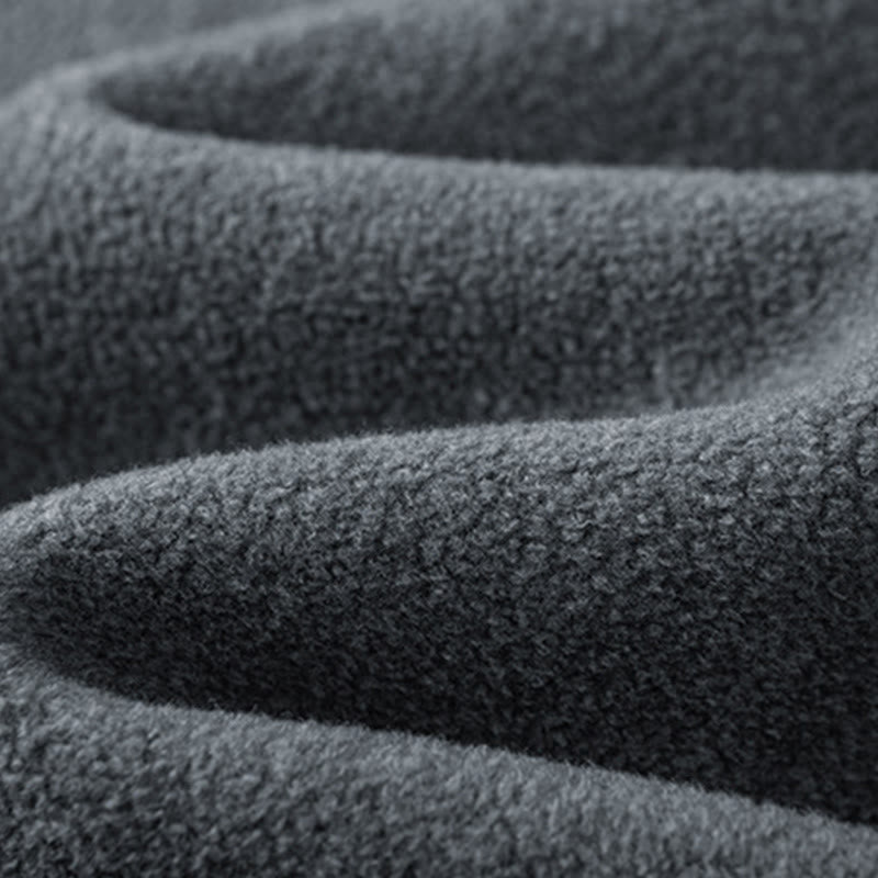 Bluza męska z kapturem z długim rękawem i bawełnianą podszewką z polaru "Buddha Stones" na jesień i zimę, zapinana na zamek - image 8