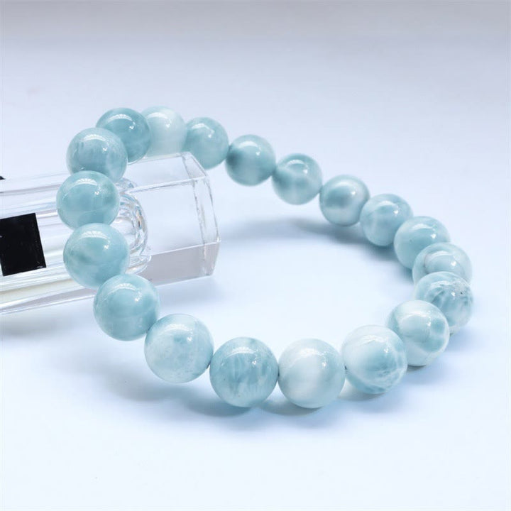 Bransoletka z Buddha Stones naturalna Larimar Wisdom Confidence - image 2