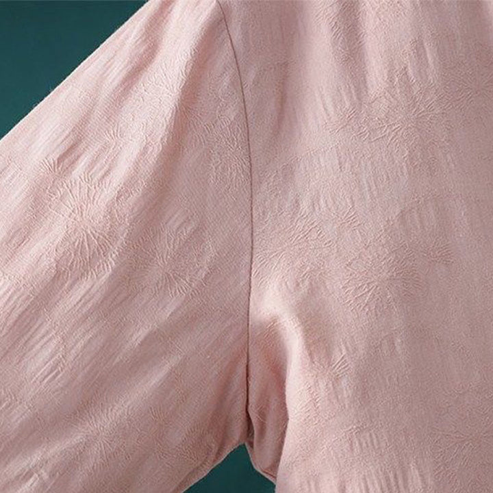 Buddha Stones Zimowa Żaba Haftowane Guziki Kwiaty Winorośli Otwarty Przód Bawełniana Damska Kurtka Termiczna z Długim Rękawem - image 13