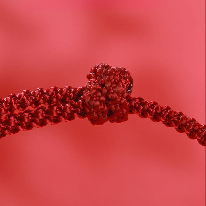 Bransoletka ze sznurka wykonana ręcznie z Buddha Stones ze srebra próby 999 Rok Konia Wolność - image 11