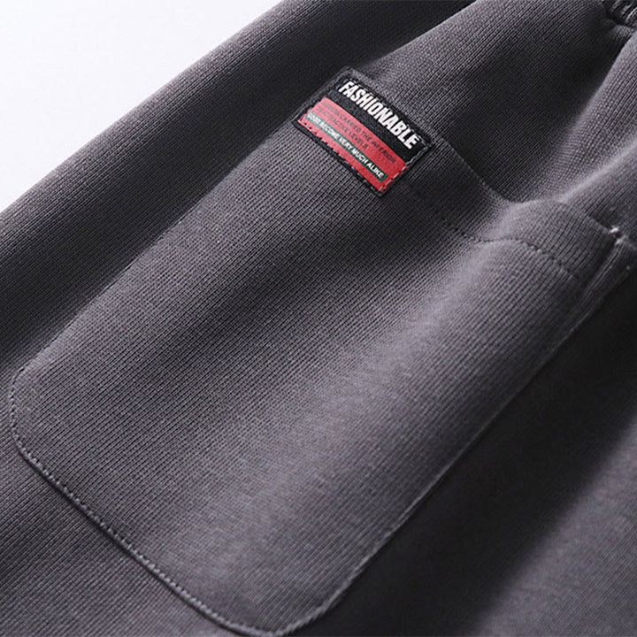 Buddha Stones bawełniane spodnie haremowe z kieszeniami, jesień/zima, jednolity kolor, ściągacz, polar, podszewka, elastyczny pas - image 5