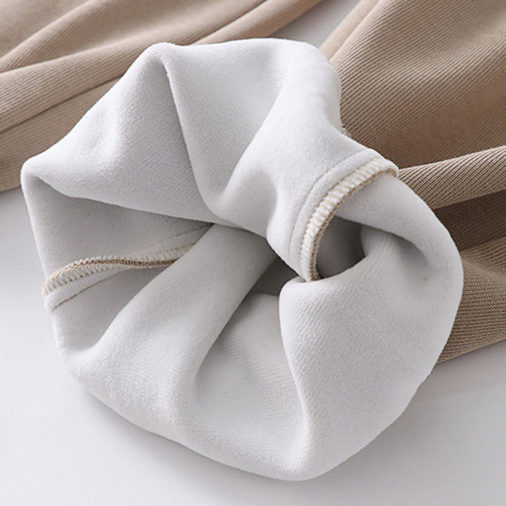 Buddha Stones bawełniane spodnie haremowe z kieszeniami, jesień/zima, jednolity kolor, ściągacz, polar, podszewka, elastyczny pas - image 15