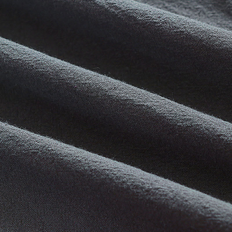 Buddha Stones 2 sztuki Wudang Fall Solid Long Sleeve Mens Taoist Long Robe Kamizelka Bez Rękawów Sznurowany Kimono Ceremonia Garnitur - image 8