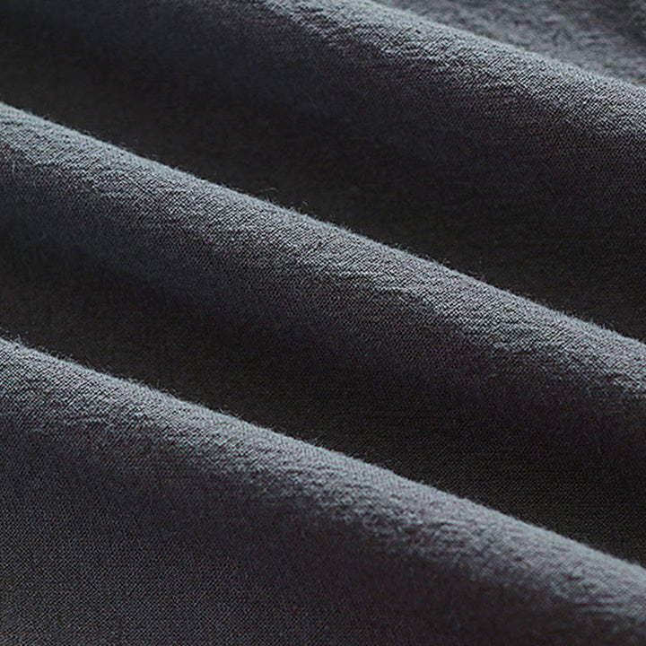 Buddha Stones 2 sztuki Wudang Fall Solid Long Sleeve Mens Taoist Long Robe Kamizelka Bez Rękawów Sznurowany Kimono Ceremonia Garnitur - image 8