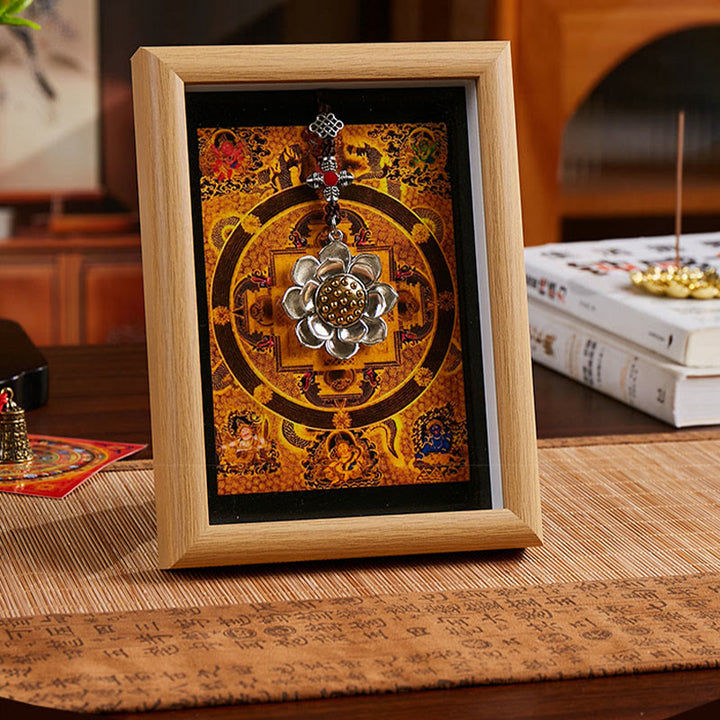 Buddha Stones, Lotos, Złota Sztabka, Ramka na Zdjęcia, Ozdoba Wystrój Domu - image 3