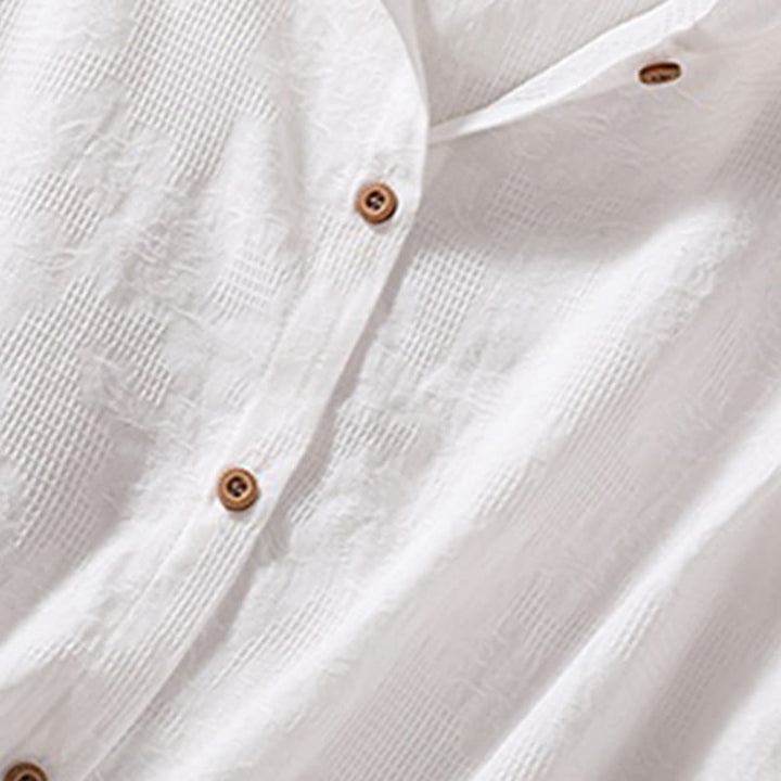 Bluza damska z kapturem z długim rękawem i żakardowym nadrukiem "Buddha Stones Fall" z guzikami i bawełny - image 24