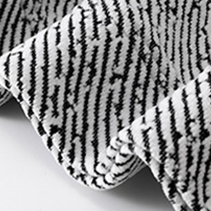 Bluza męska z okrągłym dekoltem i paskami "Buddha Stones Fall" z guzikami - image 14