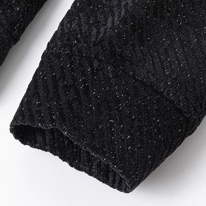 Bluza męska z okrągłym dekoltem i paskami "Buddha Stones Fall" z guzikami - image 9