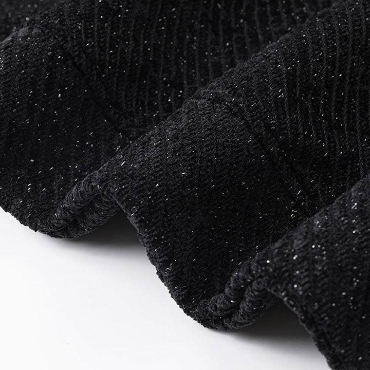 Bluza męska z okrągłym dekoltem i paskami "Buddha Stones Fall" z guzikami - image 8