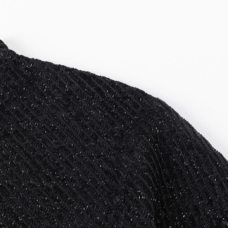 Bluza męska z okrągłym dekoltem i paskami "Buddha Stones Fall" z guzikami - image 6