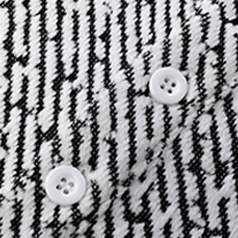 Bluza męska z okrągłym dekoltem i paskami "Buddha Stones Fall" z guzikami - image 13