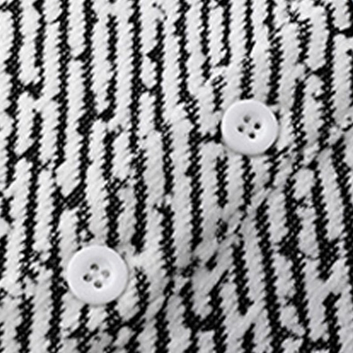 Bluza męska z okrągłym dekoltem i paskami "Buddha Stones Fall" z guzikami - image 13