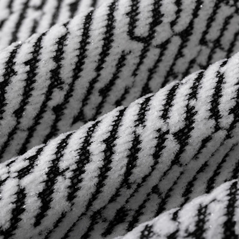 Bluza męska z okrągłym dekoltem i paskami "Buddha Stones Fall" z guzikami - image 15