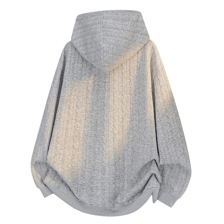 Bluza męska z kapturem z długim rękawem i guzikami w kolorze Buddha Stones na jesień i zimę - image 1