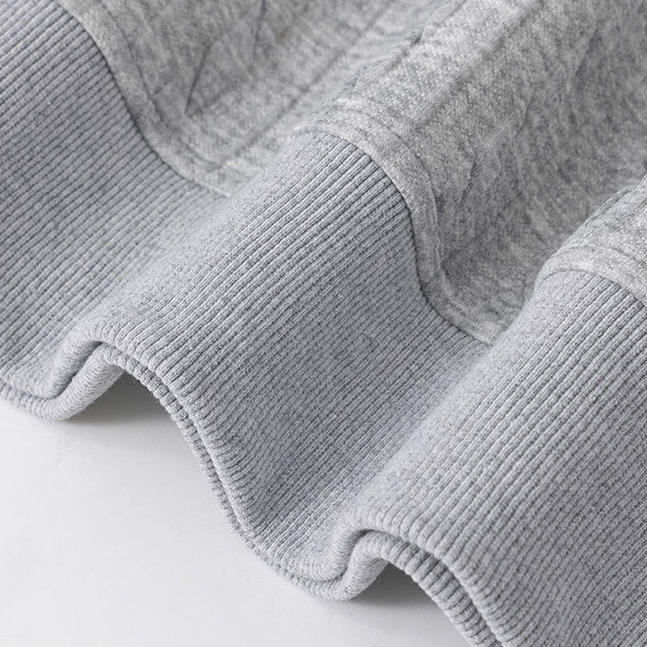 Bluza męska z kapturem z długim rękawem i guzikami w kolorze Buddha Stones na jesień i zimę - image 4