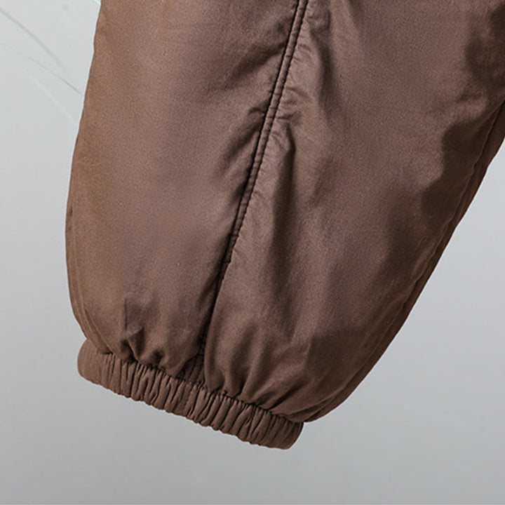 Damskie spodnie haremowe z kieszeniami i elastyczną talią z motywem Buddha Stones, bawełniane, termiczne, skrócone, o długości 7-8 - image 7