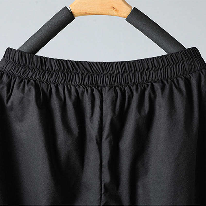 Damskie spodnie haremowe z kieszeniami i elastyczną talią z motywem Buddha Stones, bawełniane, termiczne, skrócone, o długości 7-8 - image 20