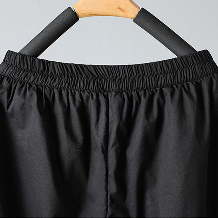 Damskie spodnie haremowe z kieszeniami i elastyczną talią z motywem Buddha Stones, bawełniane, termiczne, skrócone, o długości 7-8 - image 20