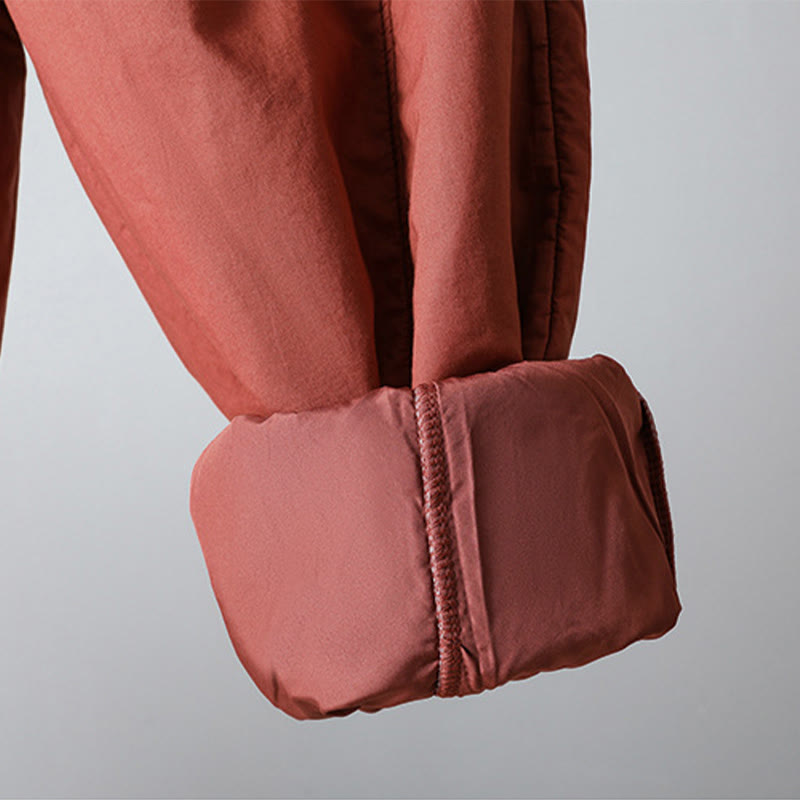 Damskie spodnie haremowe z kieszeniami i elastyczną talią z motywem Buddha Stones, bawełniane, termiczne, skrócone, o długości 7-8 - image 15