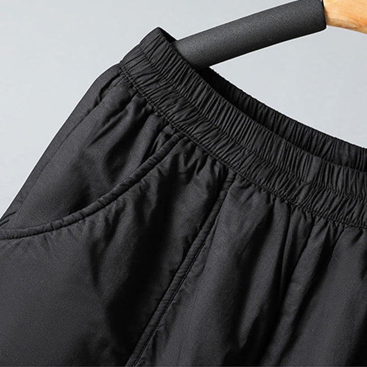 Damskie spodnie haremowe z kieszeniami i elastyczną talią z motywem Buddha Stones, bawełniane, termiczne, skrócone, o długości 7-8 - image 21