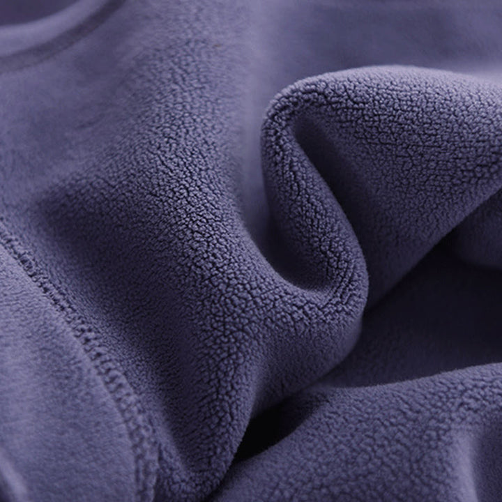 Bluza damska z kapturem z długim rękawem i kieszeniami, z kapturem "Buddha Stones Winter Solid Color", bawełniana, podszyta polarem - image 13