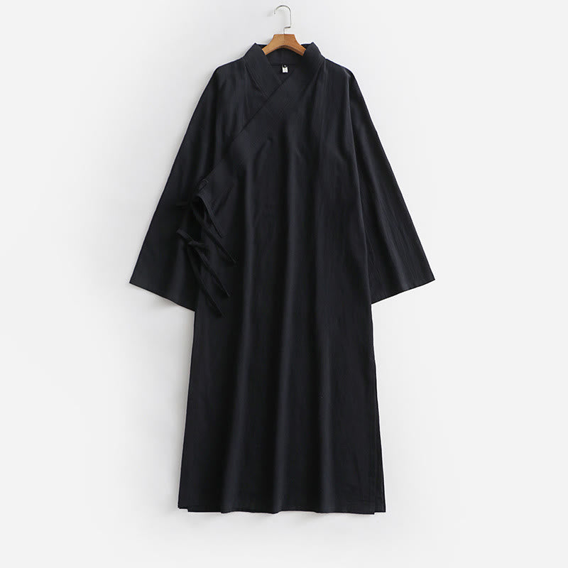 Buddha Stones Wudang Tradycyjna ceremonia sztuk walki Tai Chi Długi rękaw Męska taoistyczna długa szata - image 15