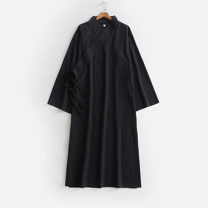 Buddha Stones Wudang Tradycyjna ceremonia sztuk walki Tai Chi Długi rękaw Męska taoistyczna długa szata - image 15