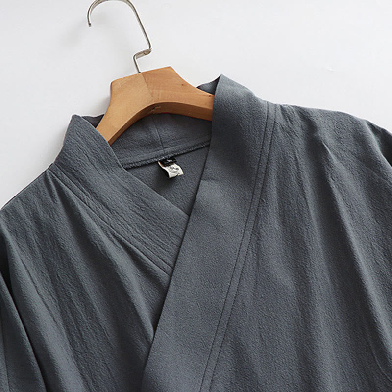 Buddha Stones Wudang Tradycyjna ceremonia sztuk walki Tai Chi Długi rękaw Męska taoistyczna długa szata - image 8