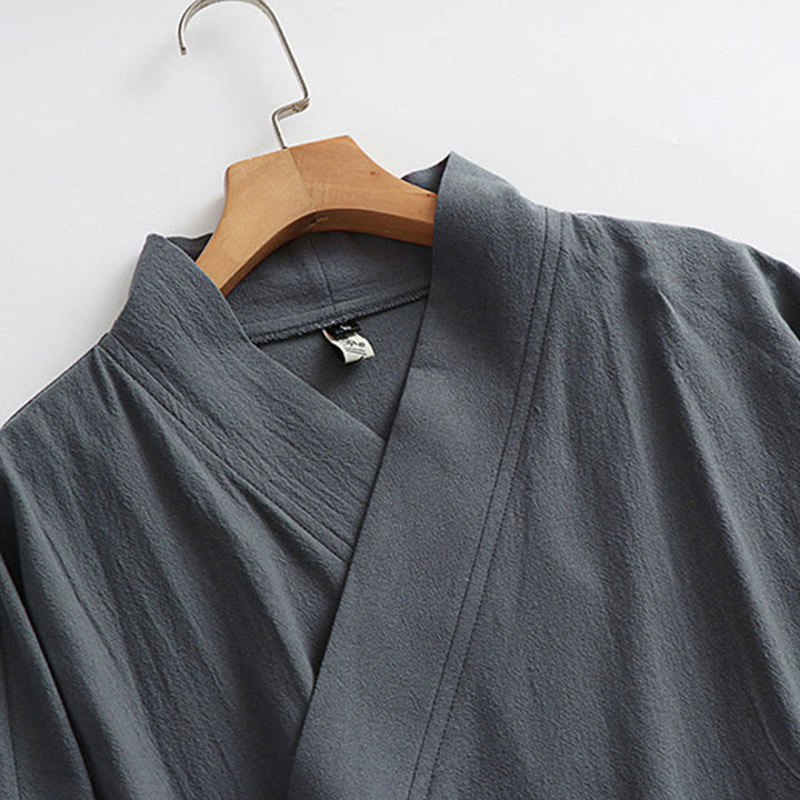 Buddha Stones Wudang Tradycyjna ceremonia sztuk walki Tai Chi Długi rękaw Męska taoistyczna długa szata - image 8