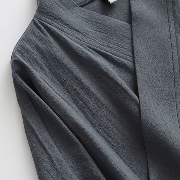 Buddha Stones Wudang Tradycyjna ceremonia sztuk walki Tai Chi Długi rękaw Męska taoistyczna długa szata - image 9