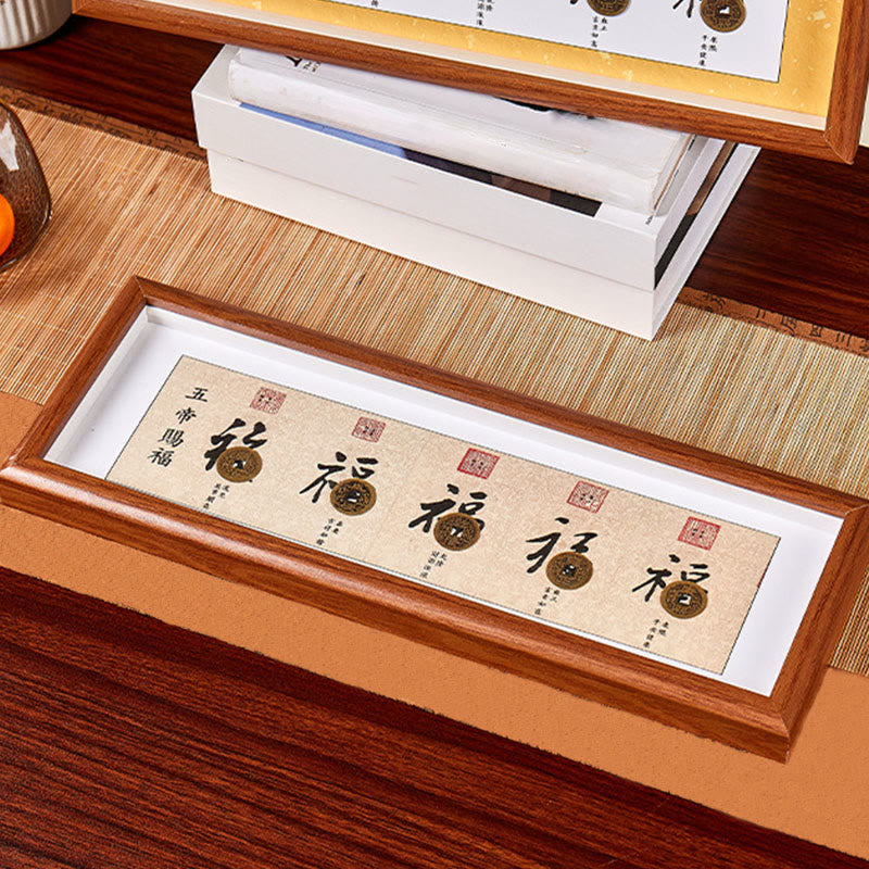 Buddha Stones, Postać Fu, Monety Pięciu Cesarzy, Szczęśliwa Fortuna, Ramka na Zdjęcia, Ozdoba Wystrój Domu - image 11