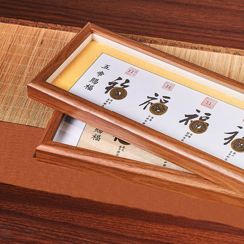 Buddha Stones, Postać Fu, Monety Pięciu Cesarzy, Szczęśliwa Fortuna, Ramka na Zdjęcia, Ozdoba Wystrój Domu - image 13