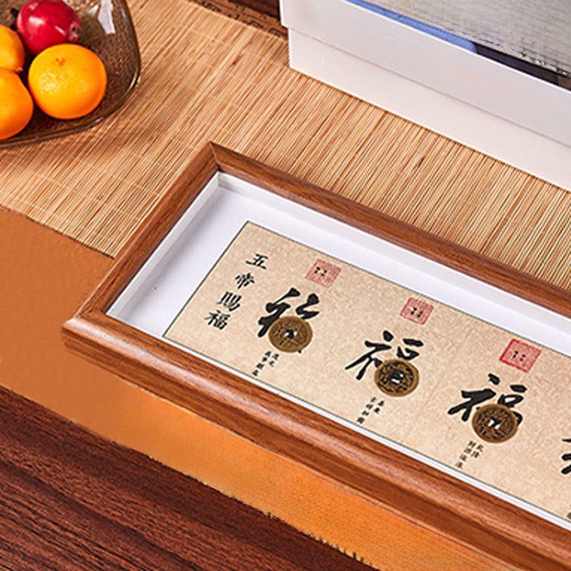 Buddha Stones, Postać Fu, Monety Pięciu Cesarzy, Szczęśliwa Fortuna, Ramka na Zdjęcia, Ozdoba Wystrój Domu - image 4