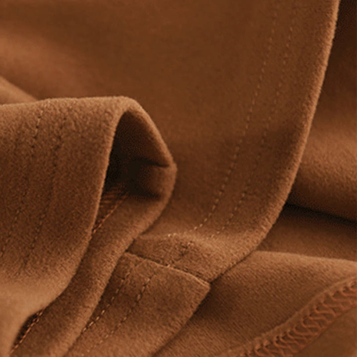 Bluza z kapturem damska z długim rękawem i kapturem "Buddha Stones Winter Solid Color Cotton Thicked" z kapturem - image 5