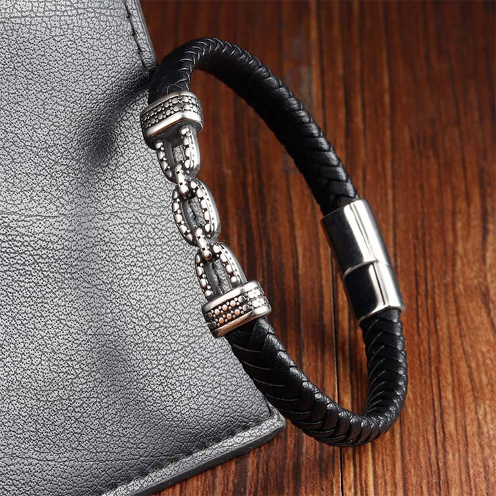 Bransoletka wzmacniająca z ręcznie robionego łańcuszka z Buddha Stones, ze stali tytanowej - image 10