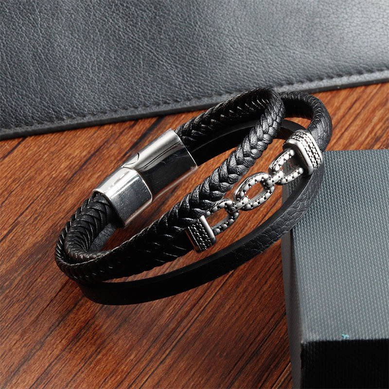 Bransoletka wzmacniająca z ręcznie robionego łańcuszka z Buddha Stones, ze stali tytanowej - image 3