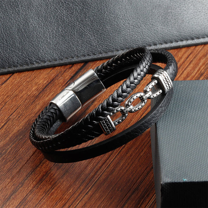 Bransoletka wzmacniająca z ręcznie robionego łańcuszka z Buddha Stones, ze stali tytanowej - image 3