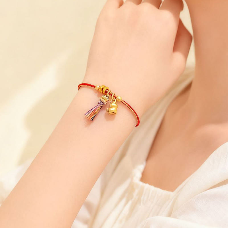 Bransoletka z plecionego sznurka z Buddha Stones, Rok Konia, Sukces, Siła, Regulowana - image 9